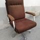 Fauteuil  vintage tissu marron