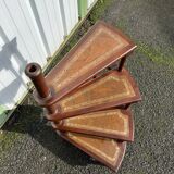 Victorian Leather Library Staircase, England