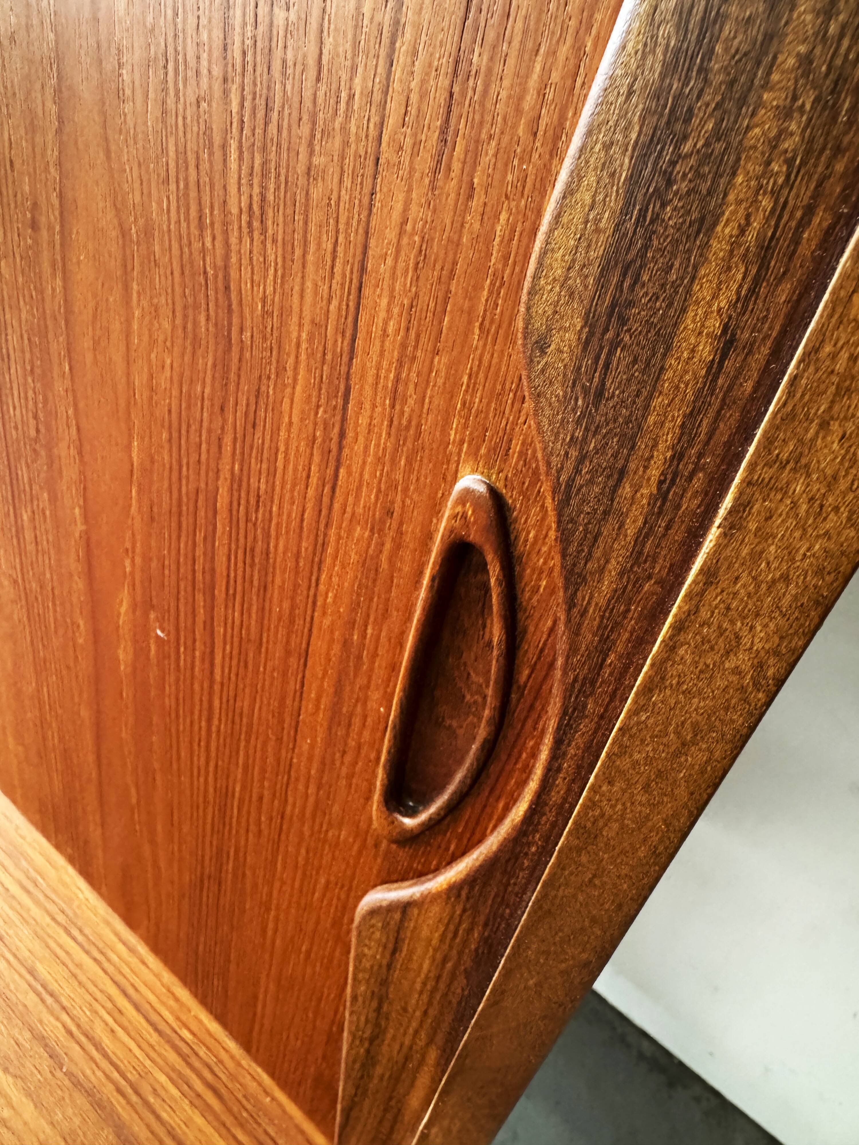 Teak Sideboard, Denmark 1960s/1970s, Mid-C Modern, Vintage