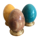 Lot de 3 œufs en onyx