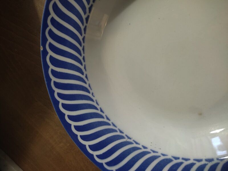 Hollow plates Digoin Jacquot flowers