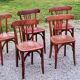 Set of 5 Stella bistro chairs from the 50s