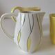 Set of three Salins Clair de Lune Panama vintage jugs.