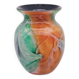 “Silice création” vase by Jean Michel OPERTO in blown glass