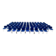 Lot de 20 chaises DSC 106 bleues de Giancarlo Piretti pour Castelli.