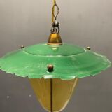 Vintage italian opaline glass lamp, 1950s