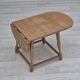 1970s, Danish foldable side table, solid oak wood, original condition.