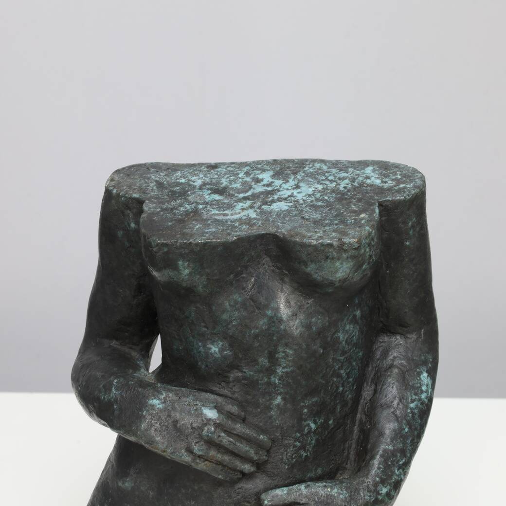 Female Torso Sculpture in Bronze, signed Gerard, edition 2/8