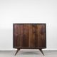 Scandinavian Mid-Century Modern Walnut Vintage Cabinet, 1960s
