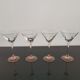 4 verres à cocktail Luminarc pieds rose