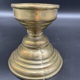 Hand candle holder, cellar rat, brass, gilded, gold, handle, 1950s, decoration, chic, decor, room