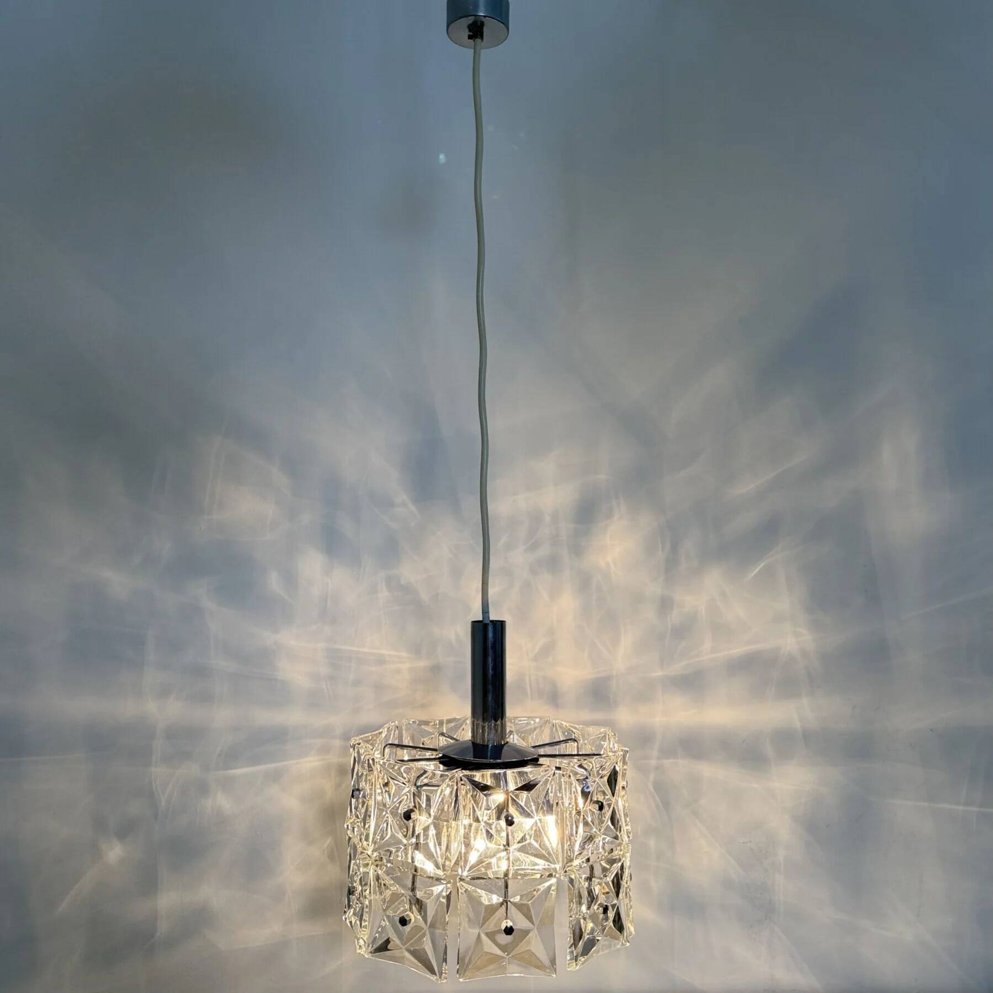 Mid-century design Kinkeldey hanging lamp, 1970s