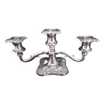 Candlestick in silver metal