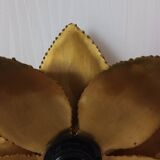 Applique fleur laiton