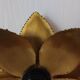 Brass flower wall light