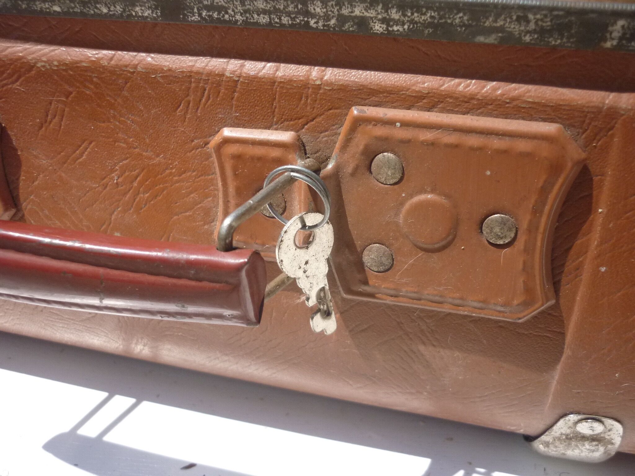 Old suitcase of 50-60 years