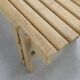 Vintage Low Slatted Bench