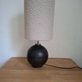 Lampe boule en bois vintage