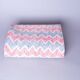 Vintage kantha "Bengal Chevron" bleu et rouge