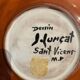 Jean lurcat in saint vicens orange enameled ceramic plate