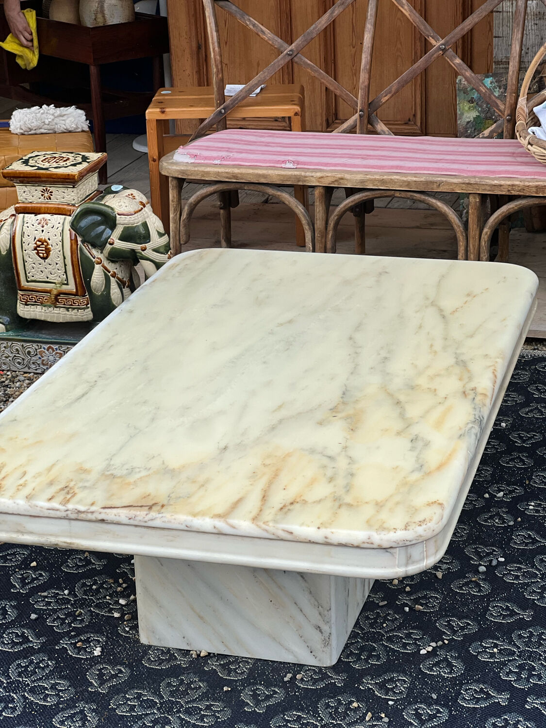 Marble coffee table