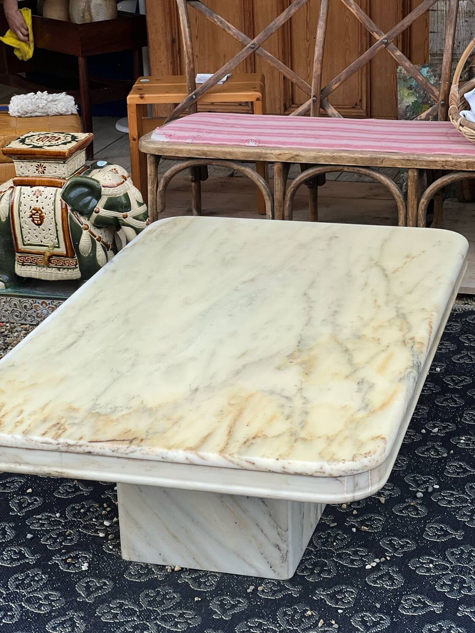 Marble coffee table