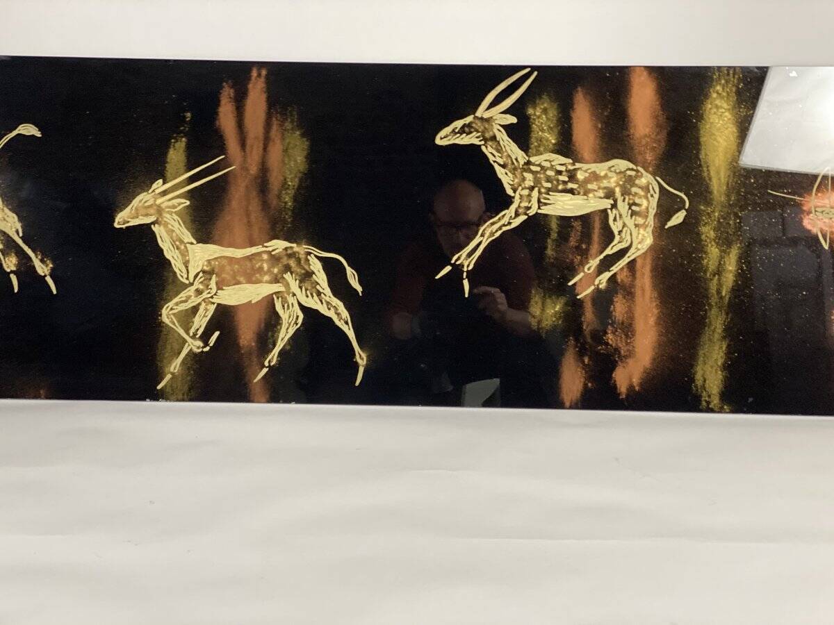 Glass painting, around 1950