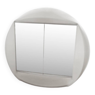 Miroir Space Age • Armoire de Salle de Bain Vintage • Pierre Paulin • Allibert • 1970