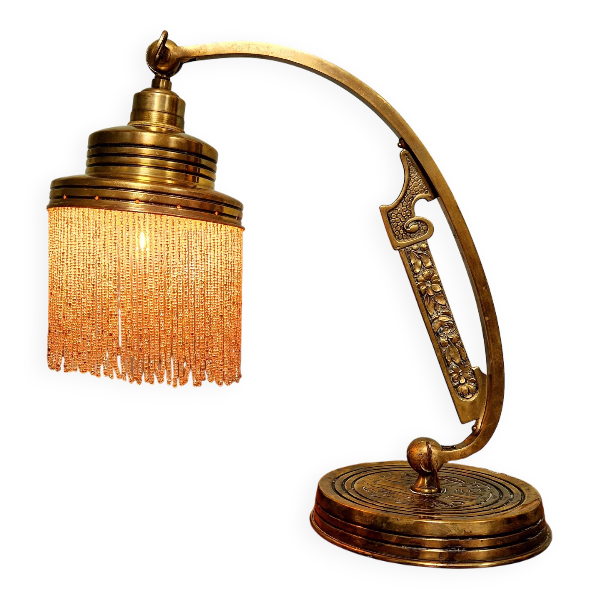 Parisian Art Nouveau Lamp, 1910s