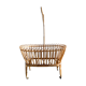 Cradle rattan on feet and swan neck