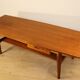 Table basse scandinave en teck années 60