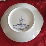 dessert service of limoges, porcelain of the Unicorn, limited edition 2500 copies