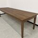 Table de ferme "Dark Brown" en chêne massif 300 X 90 cm
