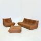 Ligne Roset Togo 3-seater in cognac leather