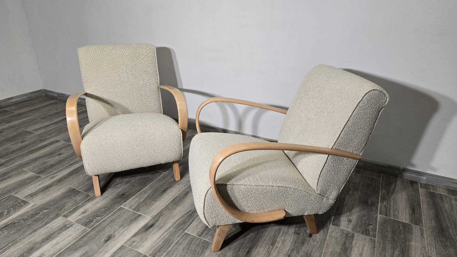 Armchairs by Jindrich Halabala, 1940s, Set of 2