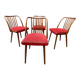 Antonín Šuman – set of chairs from the 1960s, Czechoslovakia