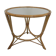 Bamboo coffee table with round glass top