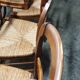Lot de 6 chaises rustique Paillé