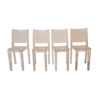 4 chaises Design Philippe Starck kartell modèle Marie