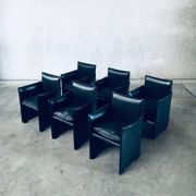 Postmodern Model 401 Break Armchairs by Mario Bellini for Cassina, Italy, 1980s, Set of 6