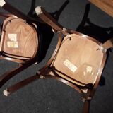 Velvet bistro chairs