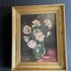 Huile sur bois bouquet