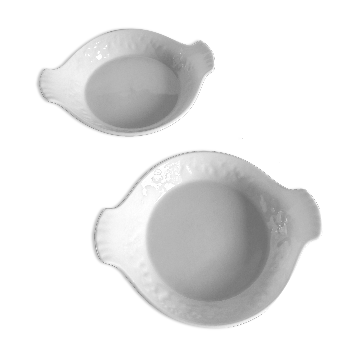 Lot de 2 coupelles blanches Philippe Deshoulieres
