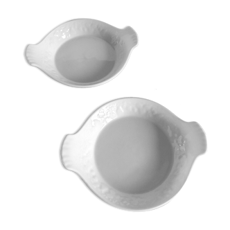 Lot de 2 coupelles blanches Philippe Deshoulieres