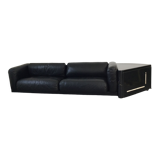 Cini Boeri - Sofa Gradual Lounge Black Leather Knoll/Gavina