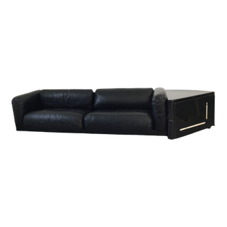Cini Boeri - Sofa Gradual Lounge Black Leather Knoll/Gavina