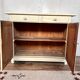 Buffet parisien patine blanche blanc