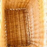 Wicker laundry chest