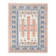 Powder Pink & Soft Blue Vintage Persian Rug, 166x209 Cm
