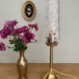 Vintage glass globe table lamp